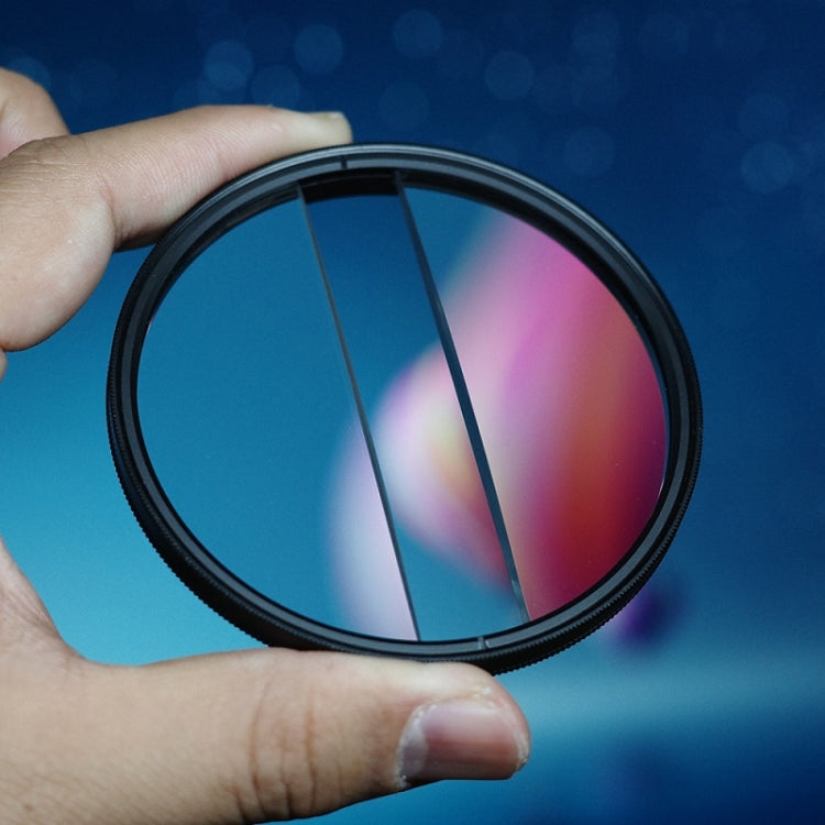 77mm Photography Foreground Blur Filter Double Half Moon SLR Accessories
