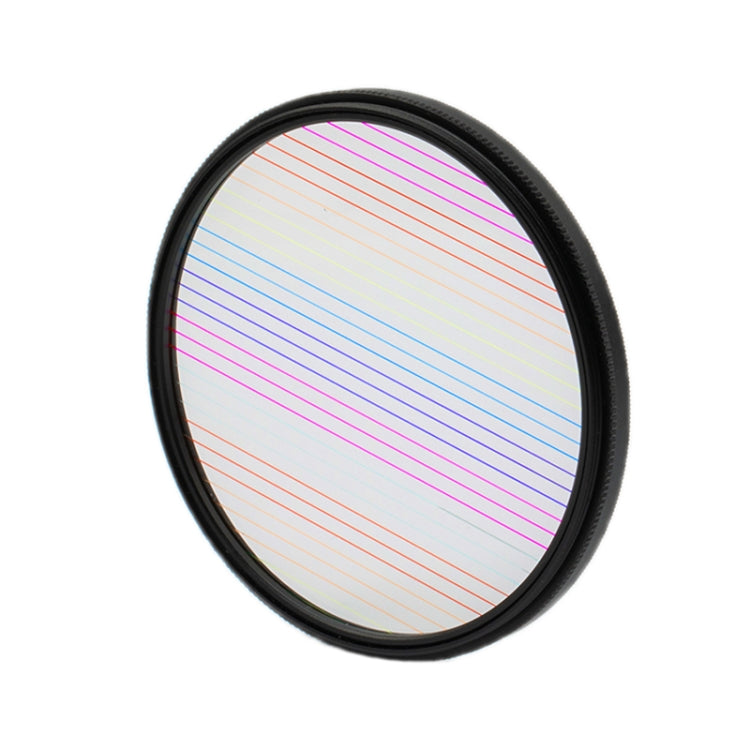 82mm+Rainbow Photography Brushed Widescreen Movie Special Effects Camera Filter