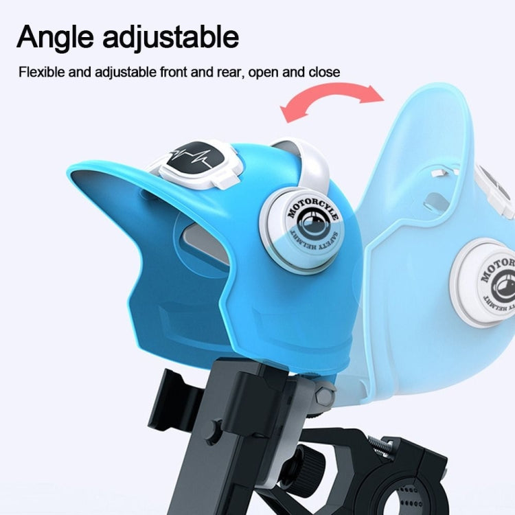 Small Helmet Sunscreen Phone Stand Bracket Motorcycle Mobile Phone Holder,Spec: White Helmet