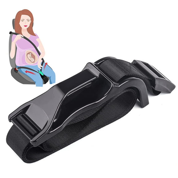 Pregnant Car Seat Belt Anti Stranglehold Belly Protection Fetal Regulator(Black)