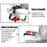 Pregnant Car Seat Belt Anti Stranglehold Belly Protection Fetal Regulator(Black)