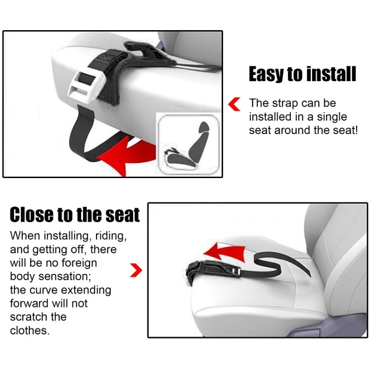 Pregnant Car Seat Belt Anti Stranglehold Belly Protection Fetal Regulator(Black)