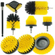 WRS-DS19 9 in 1 Electric Drill Crevice Cleaning Brushes Car Wash Tools Set(9pcs/set) - Car Washer & Accessories by PMC TechLife | Online Shopping South Africa | PMC TechLife | Buy Now Pay Later Mobicred