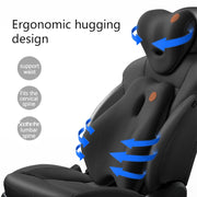 SR-21 Car Lumbar Cushion Headrest Seat Memory Foam Accessories, Style: Ordinary Headrest (Black)