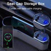 Vehicle Seat Gap Storage Box Organizer Front Seat Console Side Pocket ,Spec: No Wireless Charging Upgrade Wire