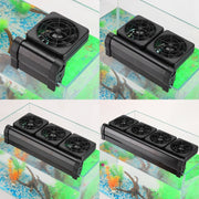 Fish Tank Cooling Fan Cooling Silent Aquarium Fan, Specification: 2 Head US Plug