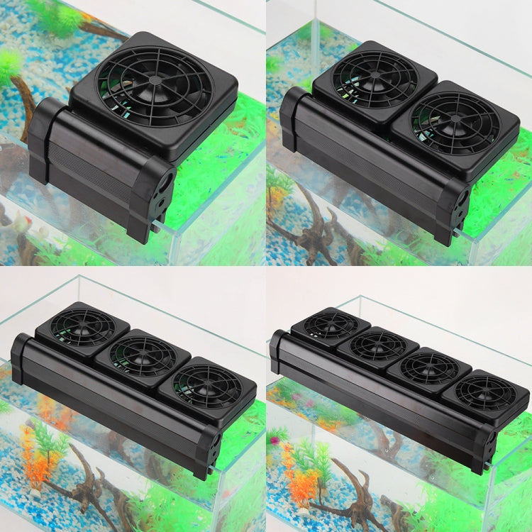 Fish Tank Cooling Fan Cooling Silent Aquarium Fan, Specification: 2 Head US Plug