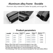 Fish Tank Cooling Fan Cooling Silent Aquarium Fan, Specification: 2 Head EU Plug
