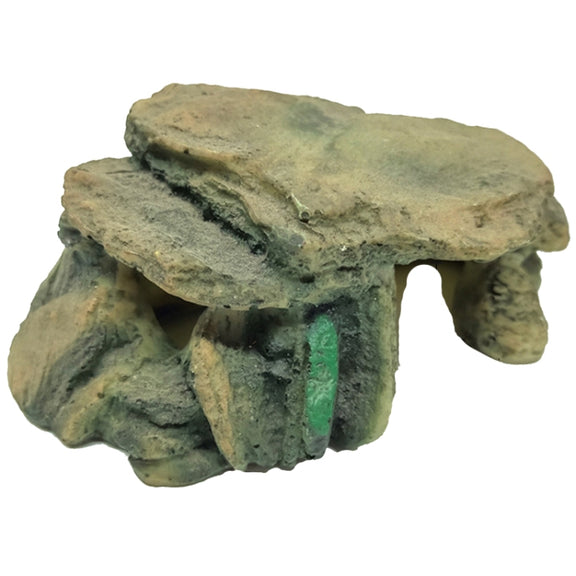 GT013S Resin Turtle Sunbed Climbing Table Stump Hideaway House Sunback Table