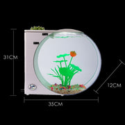 USB Jellyfish Fish Tank Multifunctional Electronic Mini Jellyfish Box(White)