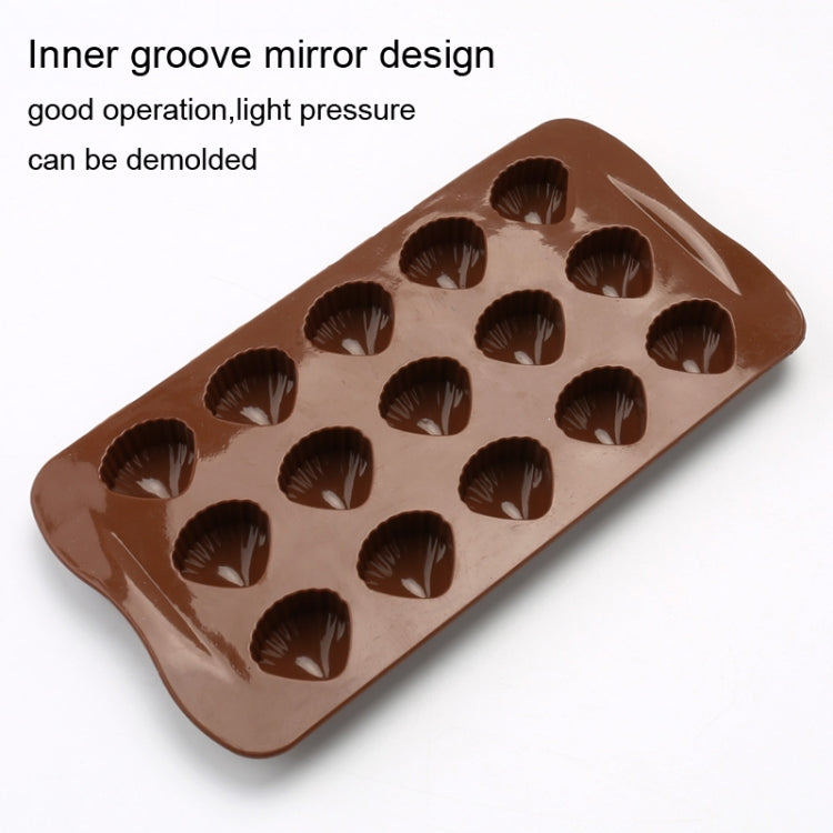 2pcs Silicone Chocolate Mold Jelly Christmas Candy Cake Mould, Style: Shell