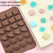 2pcs Silicone Chocolate Mold Jelly Christmas Candy Cake Mould, Style: Shell