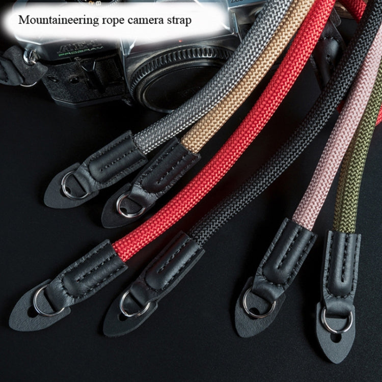 Climbing Rope Camera Strap SLR Camera Retro Wearable Shoulder Strap(Light Brown)
