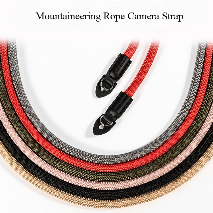 Climbing Rope Camera Strap SLR Camera Retro Wearable Shoulder Strap(Light Brown)