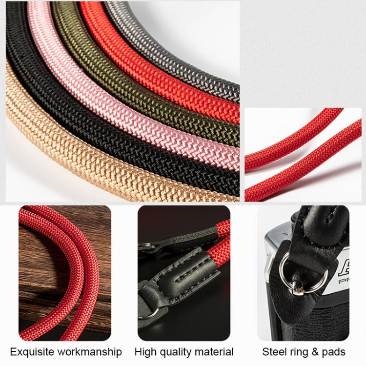 Climbing Rope Camera Strap SLR Camera Retro Wearable Shoulder Strap(Light Brown)