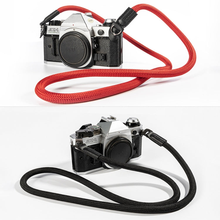 Climbing Rope Camera Strap SLR Camera Retro Wearable Shoulder Strap(Light Brown)