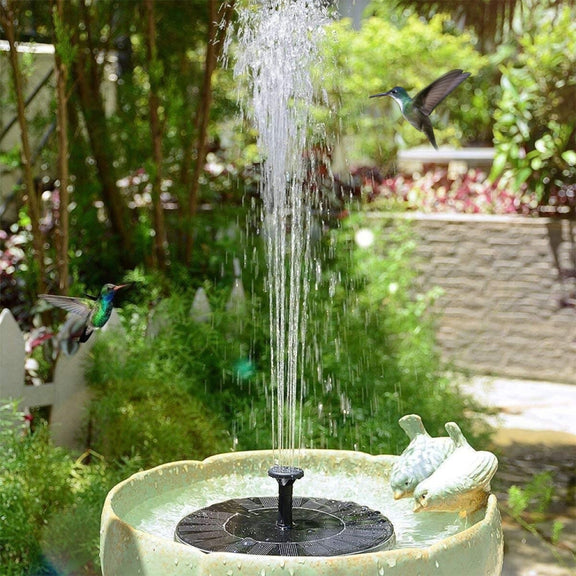 13cm  Solar Water Fountain Pool Outdoor Bird Bath Solar Powered Fountain Floating Water
