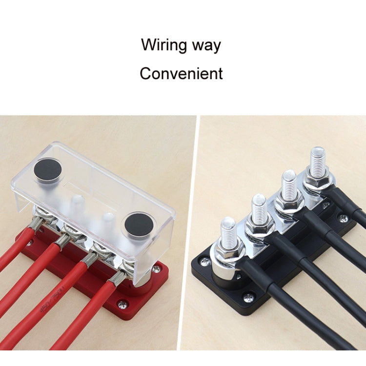 600A 48V RV&Ship Modification 4-way Large Electric DC Busbar(AOA4713C-M10)