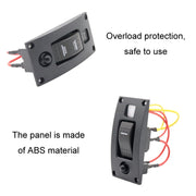 Marine Self-Locking Resetting Switch With Overload Protection Indicator Light ON-OFF-ON 3 Switch (Printed)