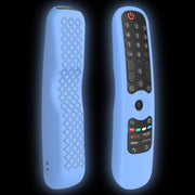 For LG AN-MR21GC / AN-MR21N / AN-MR21GA TV Remote Control Silicone Case(Luminous Blue)