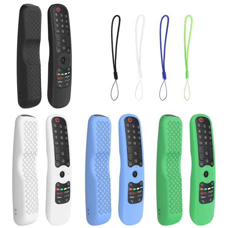 For LG AN-MR21GC / AN-MR21N / AN-MR21GA TV Remote Control Silicone Case(Luminous Blue)