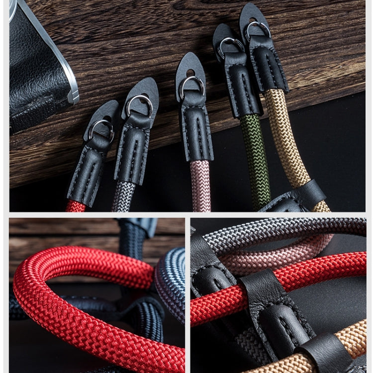 Climbing Rope Camera Wrist Strap SLR Camera Wear-resistant Bracelet(Red)