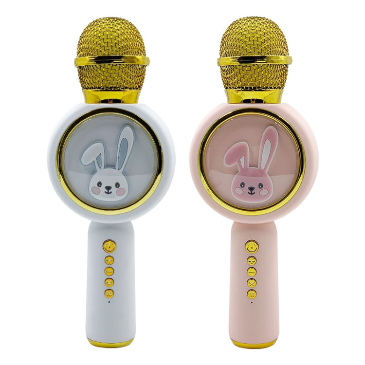 X6 Children Portable Bluetooth Light Microphone Audio All-in-One Machine(Pink)