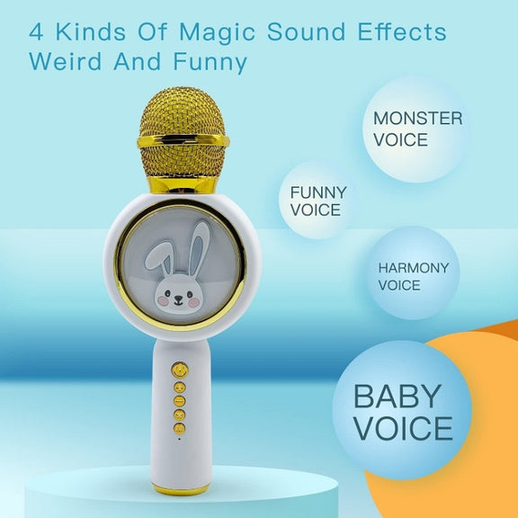 X6 Children Portable Bluetooth Light Microphone Audio All-in-One Machine(Pink)