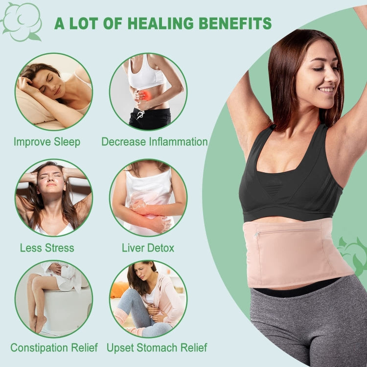 Waist+Neck Support Leak-proof Care Aid Package Sleep Conditioning Aids(Khaki)