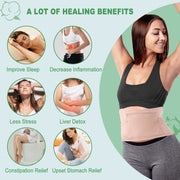 Waist+Neck Support Leak-proof Care Aid Package Sleep Conditioning Aids(Khaki)