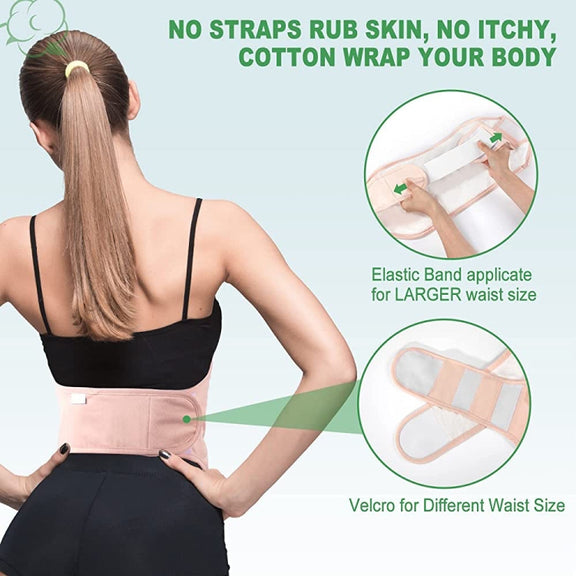 Waist+Neck Support Leak-proof Care Aid Package Sleep Conditioning Aids(White)