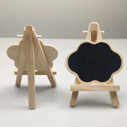 Small Party Shop Message Blackboard Ornaments Pine Tripod Decorative Message Board(Rectangle)