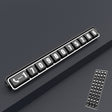 Aluminum Alloy Temporary Parking Number Plate Interior Decoration(Silver Black) - free shipping - PMC TechLife - Order now!
