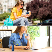 USB Outdoor Mini Handheld Brushless Motor Fan, Style: 1500mAh(White)