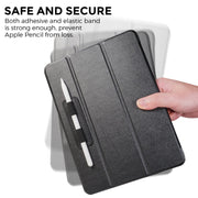AhaStyle PT184 Adhesive PU Leather Pen Holder(Brown)