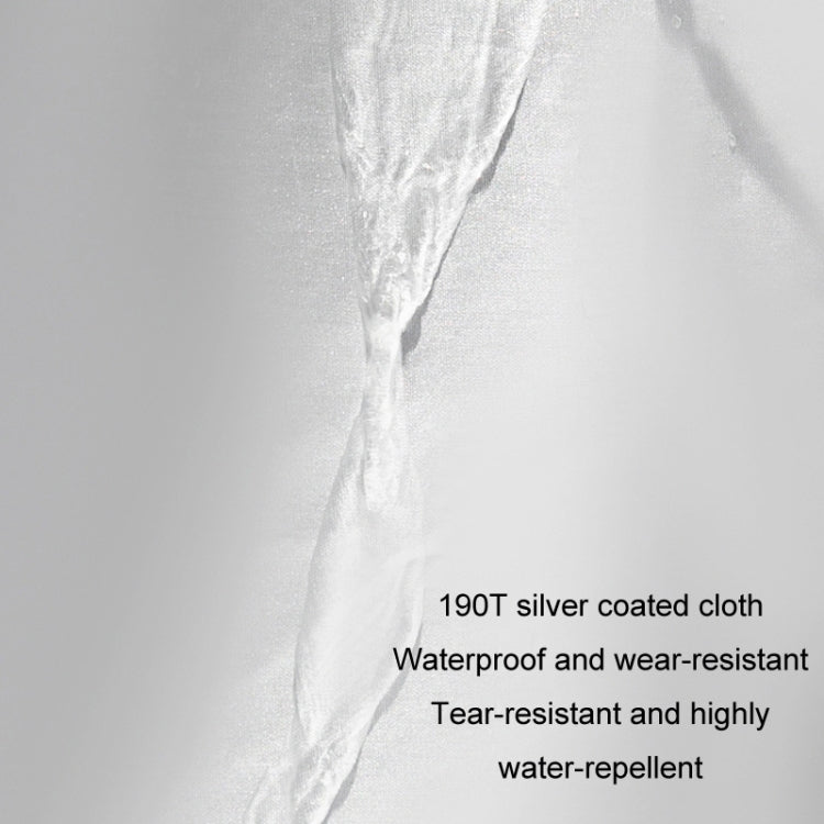 190T Silver Coated Cloth Car Rain Sun Protection Car Cover with Reflective Strip, Size: Y-M