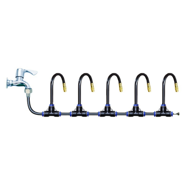 10m Kit Brass Misting Nozzles Bend Arbitrarily Atomized Sprayer Garden Irrigation