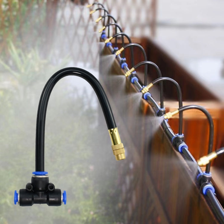 5m Kit Brass Misting Nozzles Bend Arbitrarily Atomized Sprayer Garden Irrigation