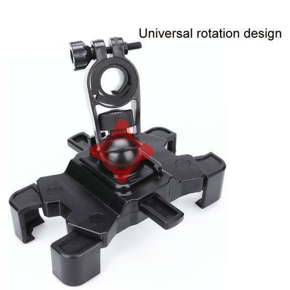 Electric Bike Motorcycle Bicycle Riding Shockproof Navigation Bracket, Color: Black For Handlebar