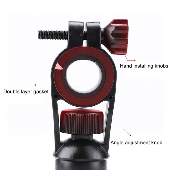 Electric Bike Motorcycle Bicycle Riding Shockproof Navigation Bracket, Color: Red For Handlebar