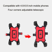 Electric Bike Motorcycle Bicycle Riding Shockproof Navigation Bracket, Color: Black For Handlebar