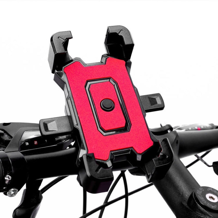 Electric Bike Motorcycle Bicycle Riding Shockproof Navigation Bracket, Color: Red For Handlebar