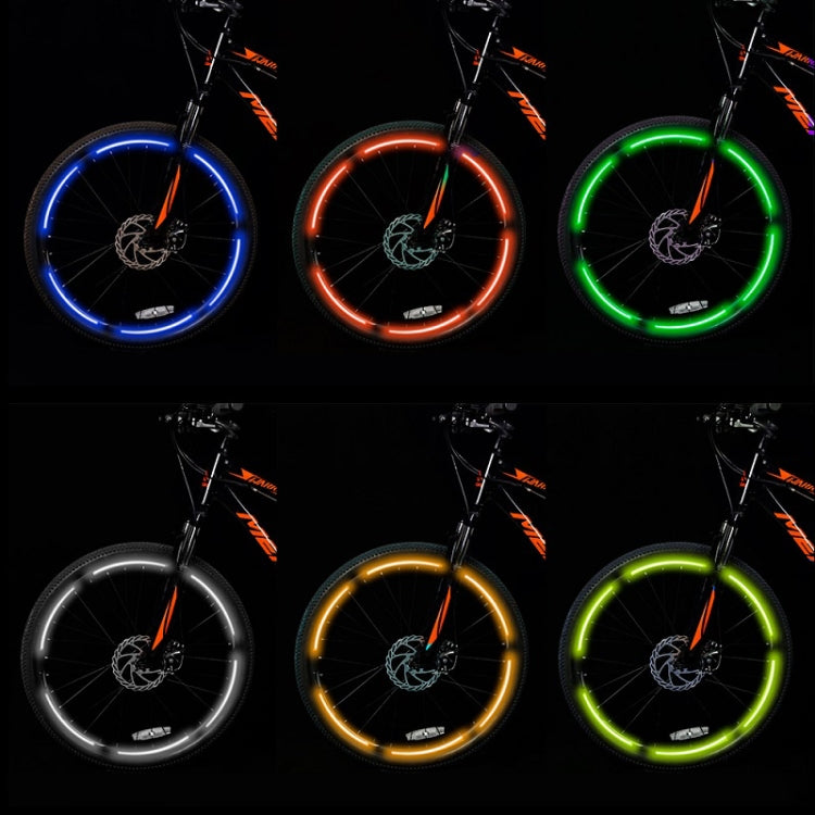10pcs Reflective Stickers For Bicycle Rims Riding Equipment Accessories(Red)