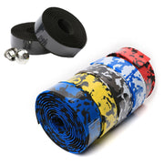 Camouflage Bicycle Curved Handlebar Straps(Yellow Black)