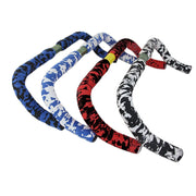 Camouflage Bicycle Curved Handlebar Straps(Yellow Black)