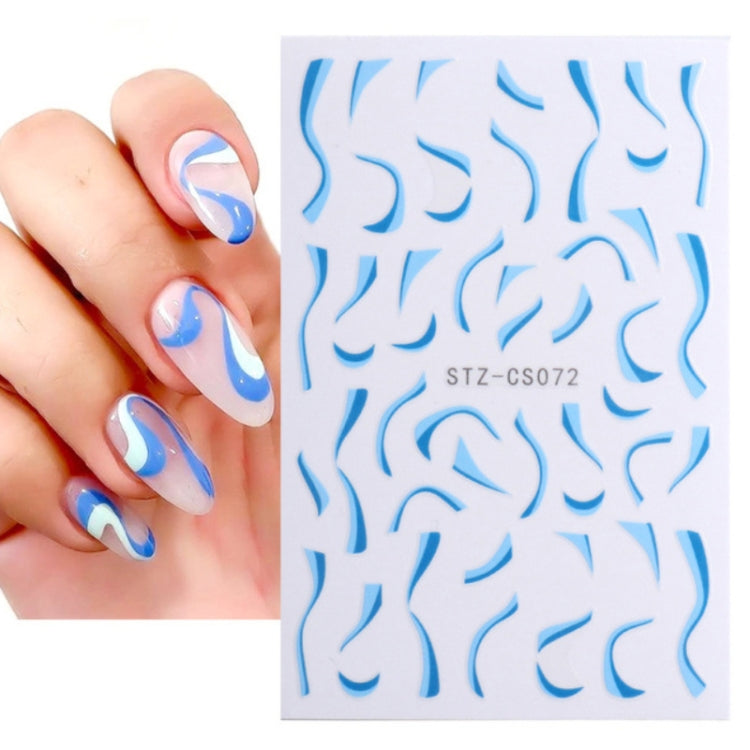 French Style Manicure Sticker Pop Stripe Line Nail Sticker(Stz-CS072)