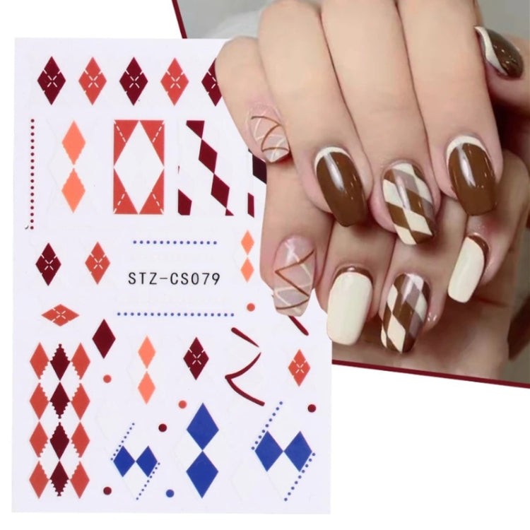 French Style Manicure Sticker Pop Stripe Line Nail Sticker(Stz-CS079)