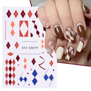 French Style Manicure Sticker Pop Stripe Line Nail Sticker(Stz-CS079)