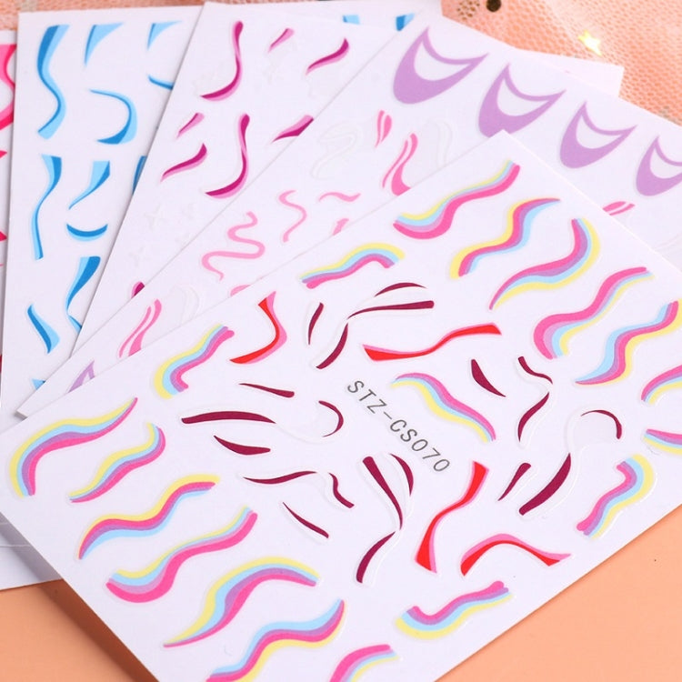 French Style Manicure Sticker Pop Stripe Line Nail Sticker(Stz-CS091)