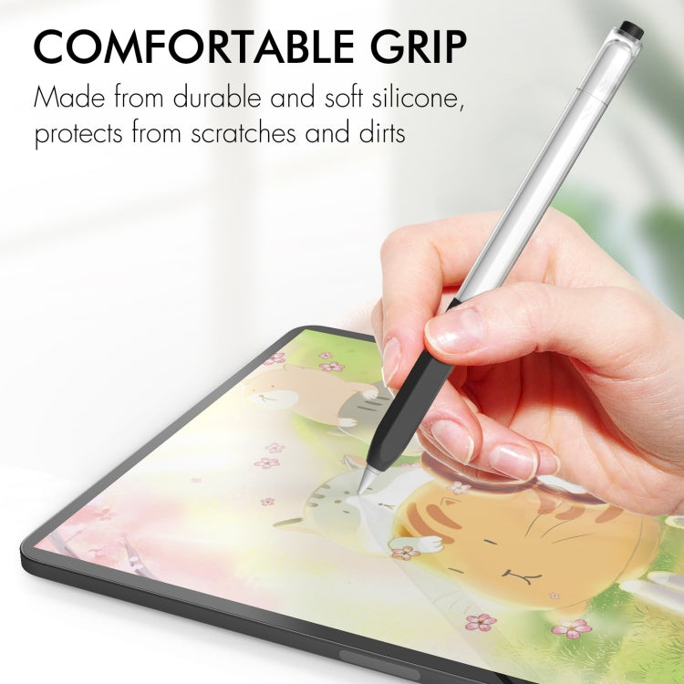 For Apple Pencil 2 AhaStyle PT-LC05 Jelly Style Translucent Silicone Protective Pen Case(Pink)
